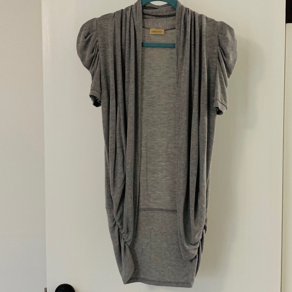 Pretty Good Short Sleeve Open Sweater